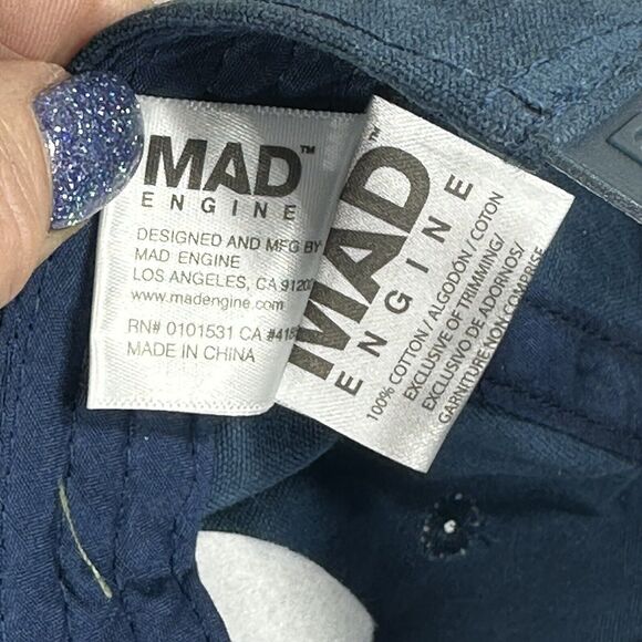 Miller High Life Beer Cap Mad Engine Hat Trucker Snapback Blue Red Patch Logo - Picture 6 of 13